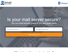Tablet Screenshot of emailsecuritygrader.com
